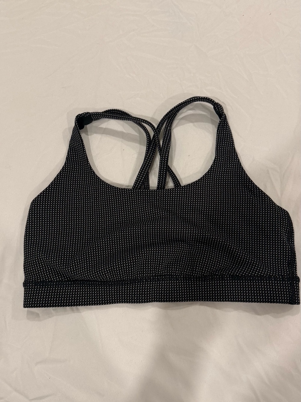 Women’s Lululemon Energy Sports Bra | Black & White Polka Dot